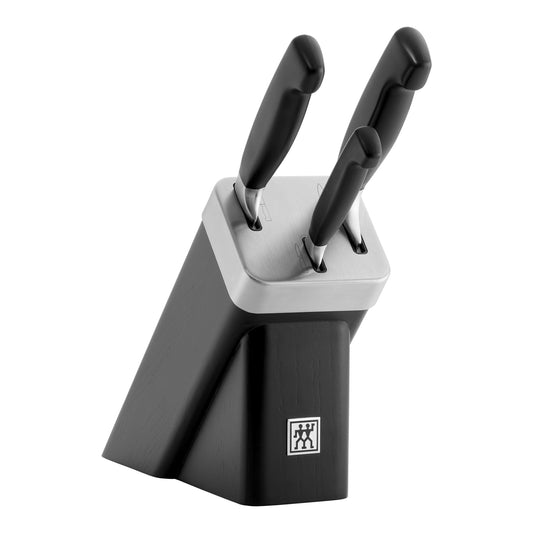 ZWILLING **** Four Star 4 Piece Self Sharpening Block Set, Black