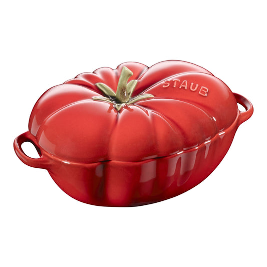 STAUB Ceramique 500 mL Ceramic Tomato Cocotte, Cherry