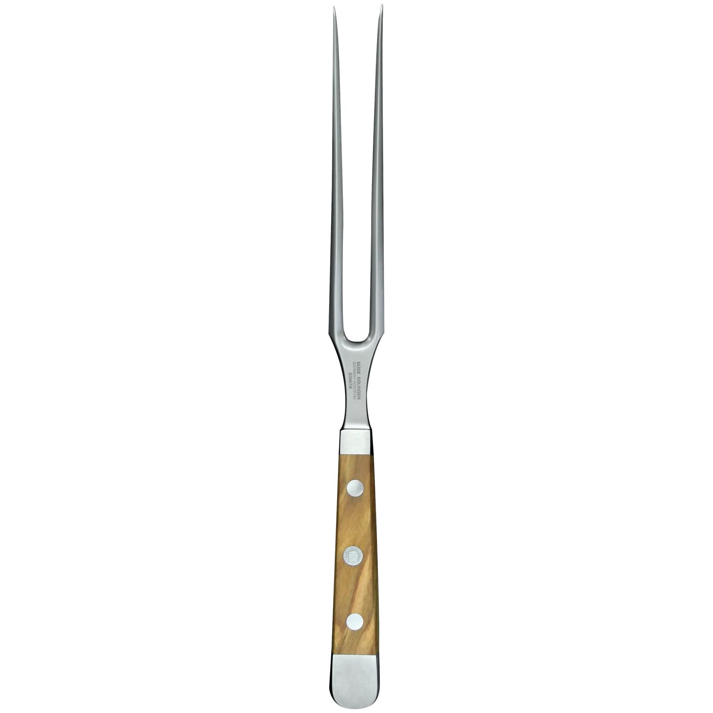 ALPHA OLIVE | Meat Fork 7" | Forged Steel / Olive wood handle