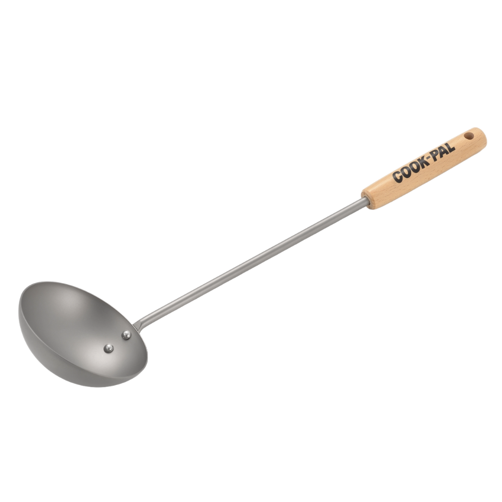 Chinese Titanium Wok Ladle – Yoshikawa Cook-Pal Japanese Ladle