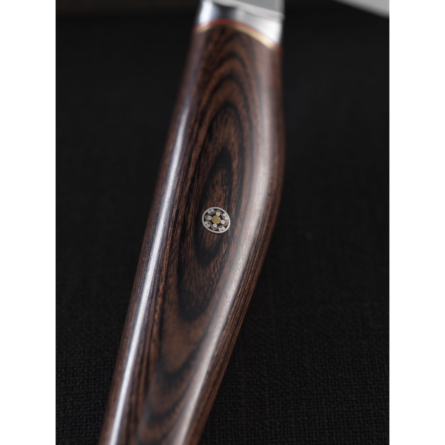 MIYABI 6000 MCT 7 inch Rocking Santoku, Brown