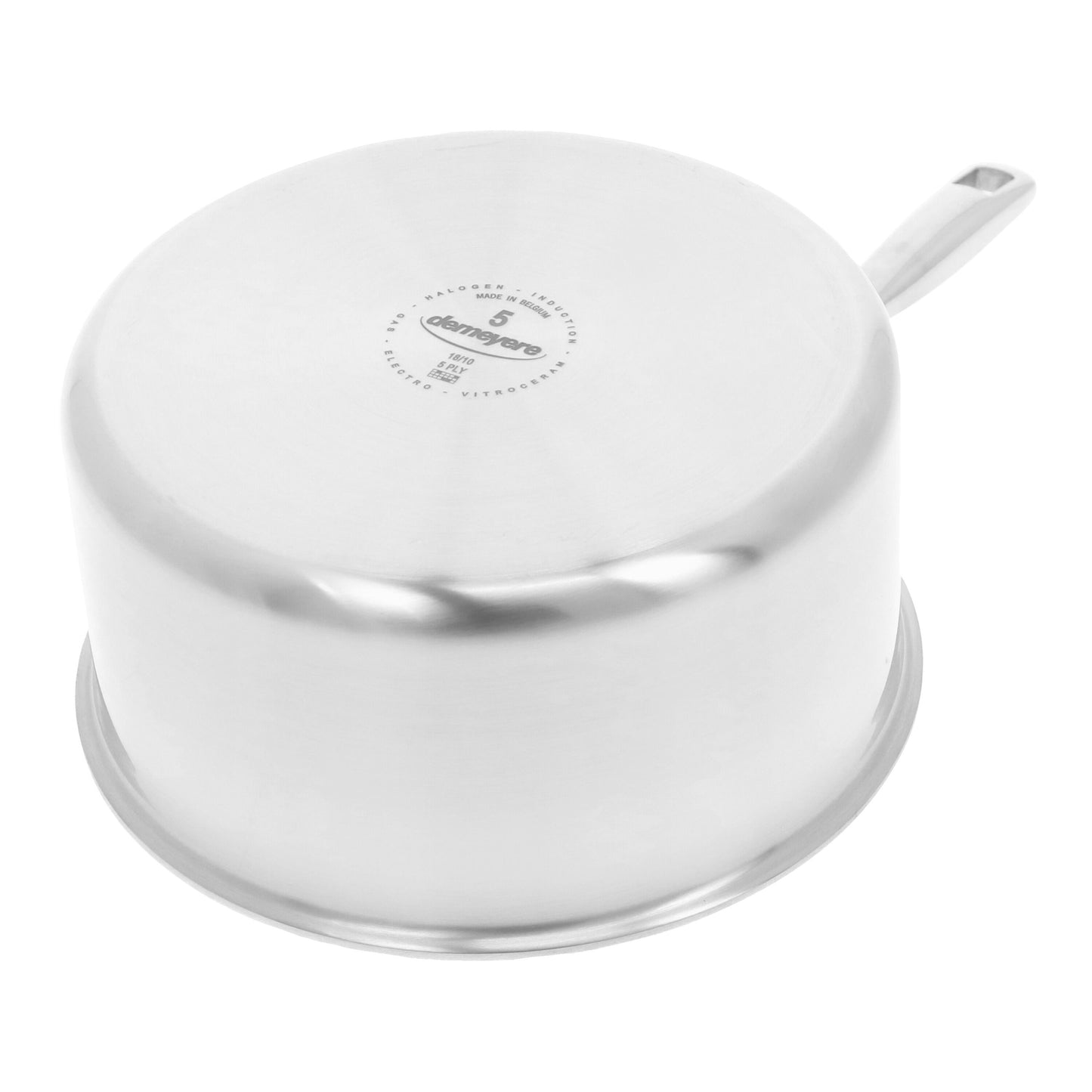 DEMEYERE Essential 5 1.4 L 18/10 Stainless Steel Round Sauce Pan, Silver