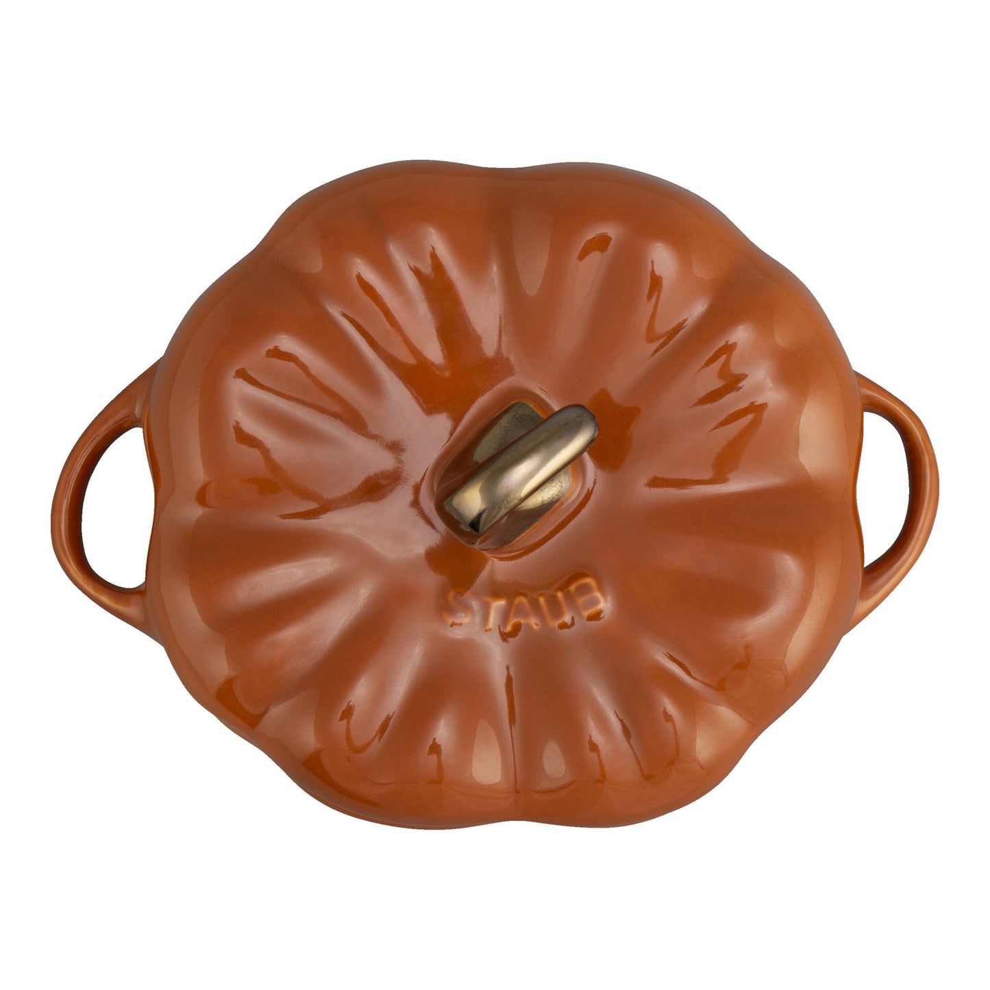 STAUB Ceramique 700 ml Ceramic Pumpkin Cocotte, Cinnamon