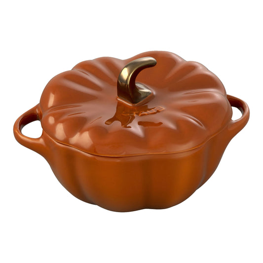 STAUB Ceramique 500 mL Ceramic Pumpkin Cocotte, Cinnamon