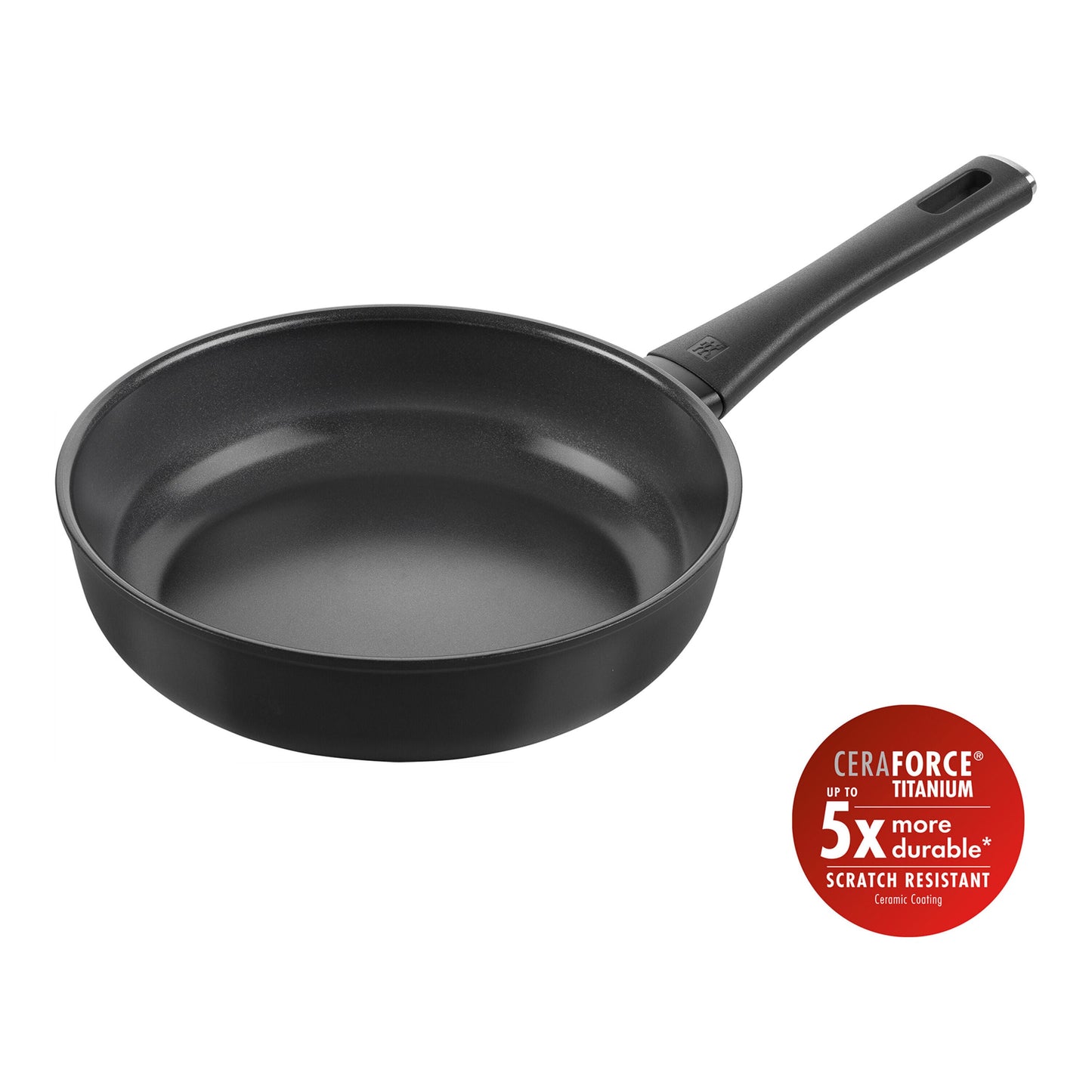ZWILLING Madura Plus Saute Pan, 24 cm, Aluminum, Titanium-Reinforced Ceramic Non-Stick Coating