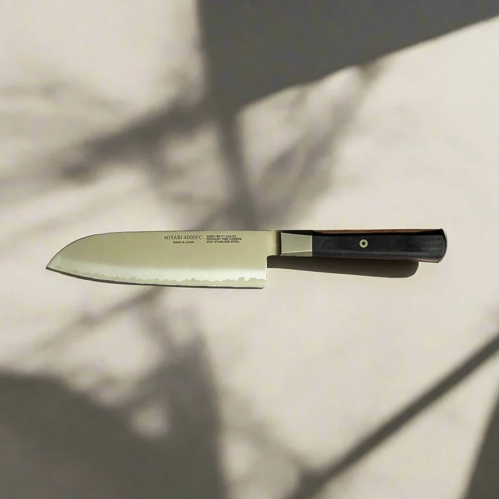 Miyabi 4000 FC Santoku Knife 7" – Black Handle