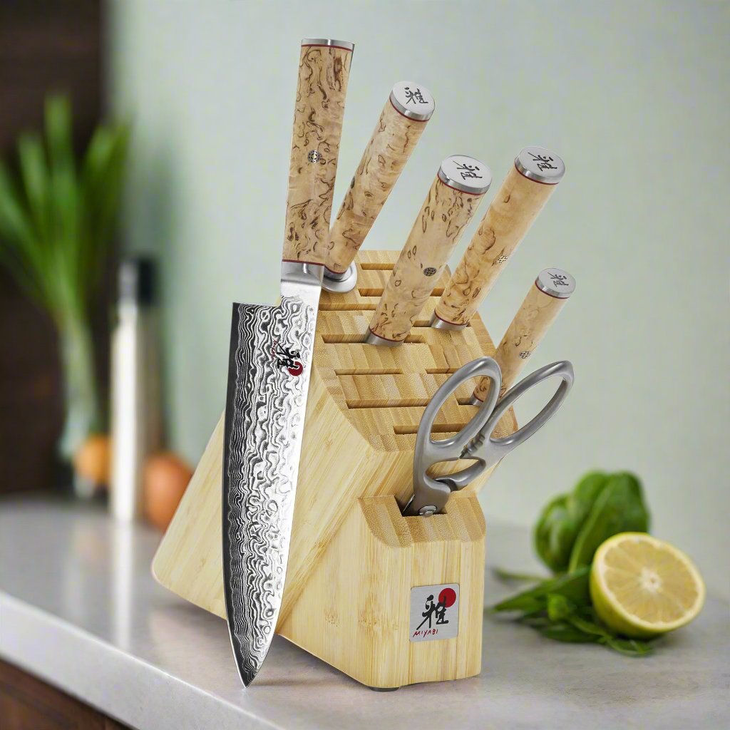Miyabi 5000 MCD 7-Piece Knife Block Set – Birchwood