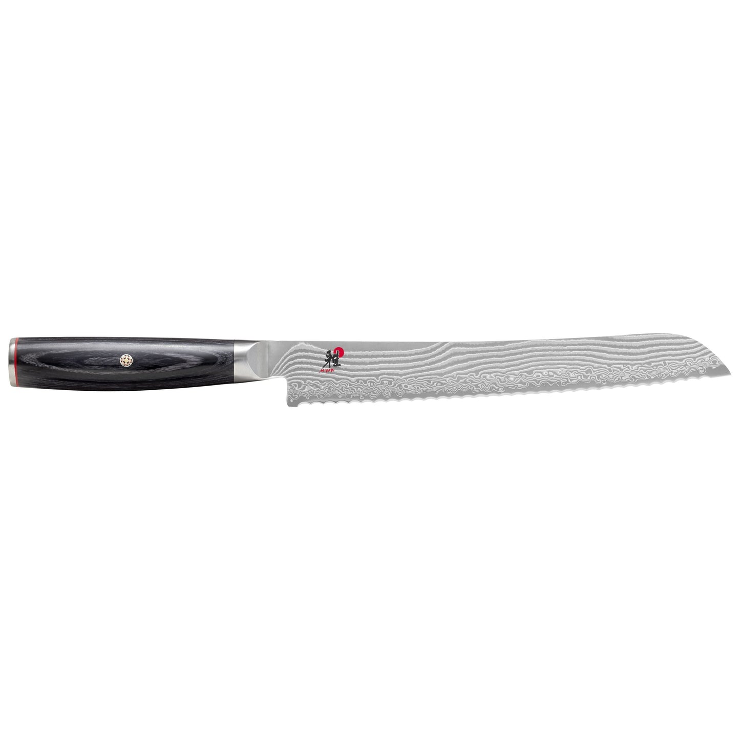 MIYABI 5000 FC-D 9.5 inch Bread Knife, Black