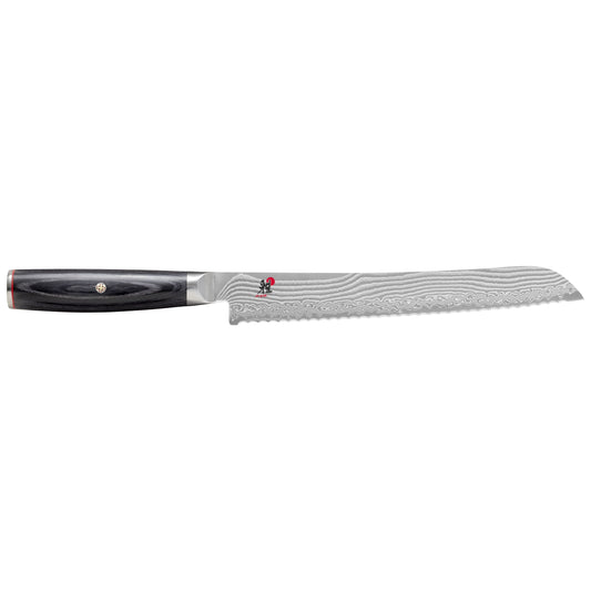 MIYABI 5000 FC-D 9.5 inch Bread Knife, Black