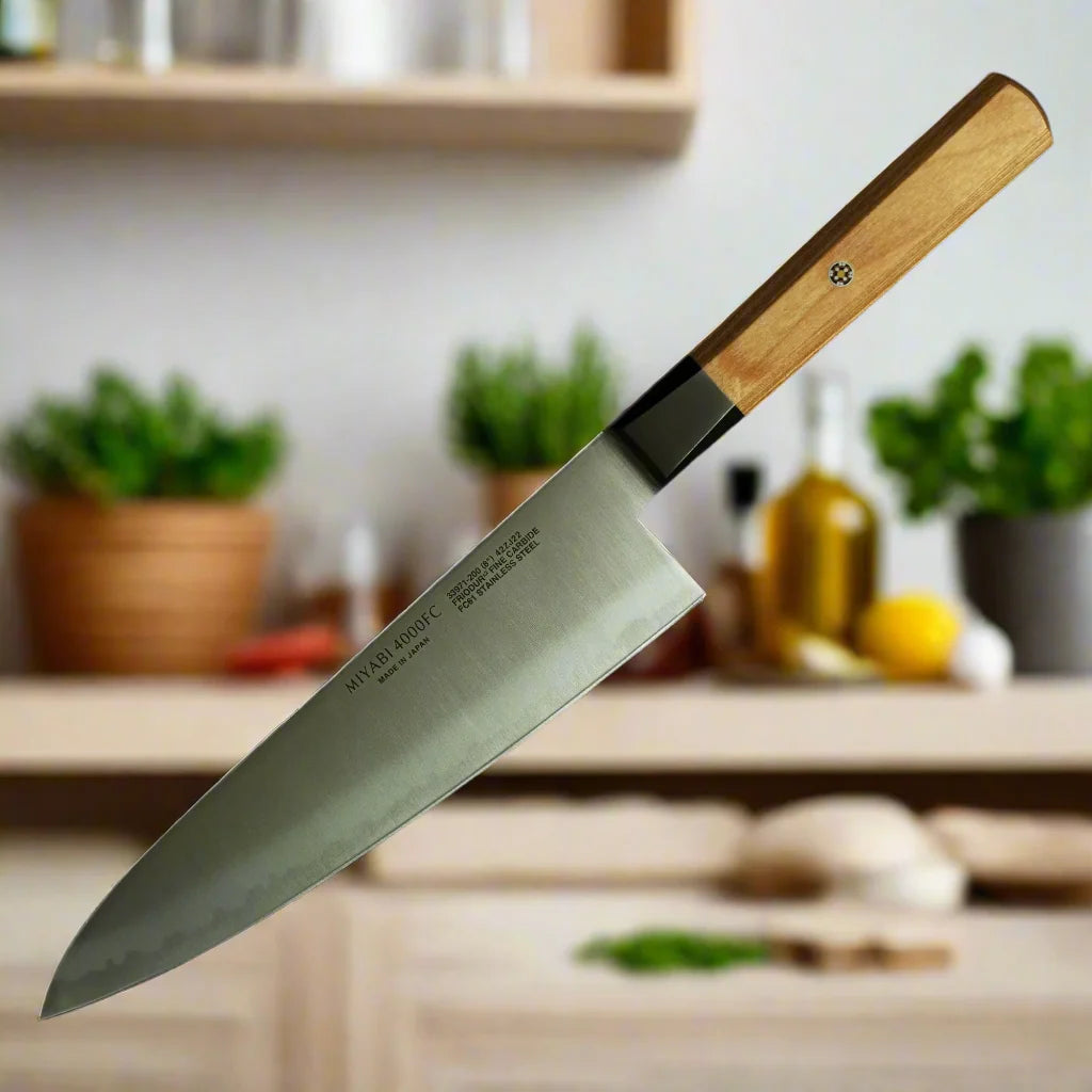 Miyabi 4000 FCV2 Koya Gyutoh Knife 8" – Beige Handle
