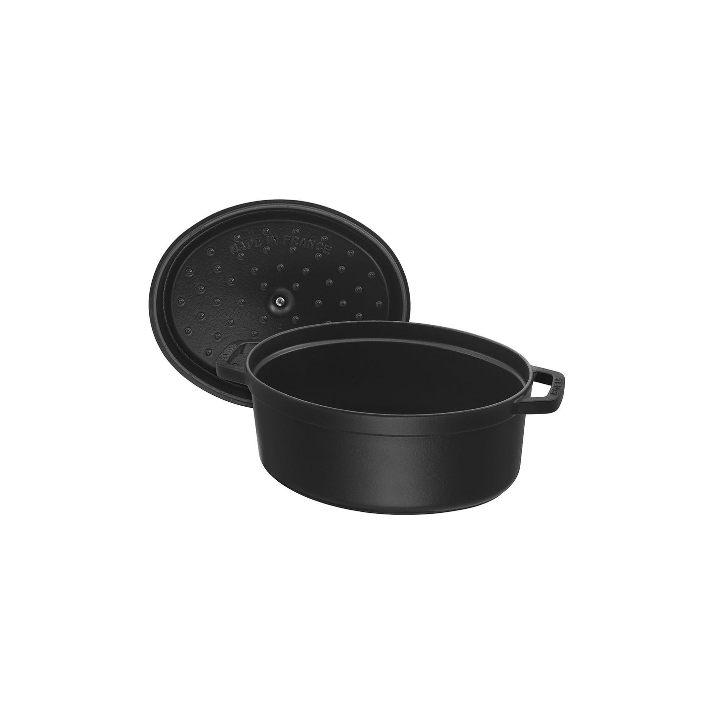 STAUB La Cocotte 8 L Cast Iron Oval Cocotte, Black