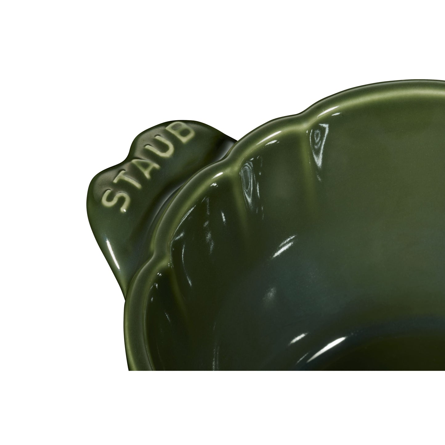 STAUB Ceramique 450 mL Ceramic Artichoke Cocotte, Basil-Green