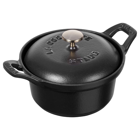 STAUB Specialities 500 ml Cast Iron Round La Coquette, Black