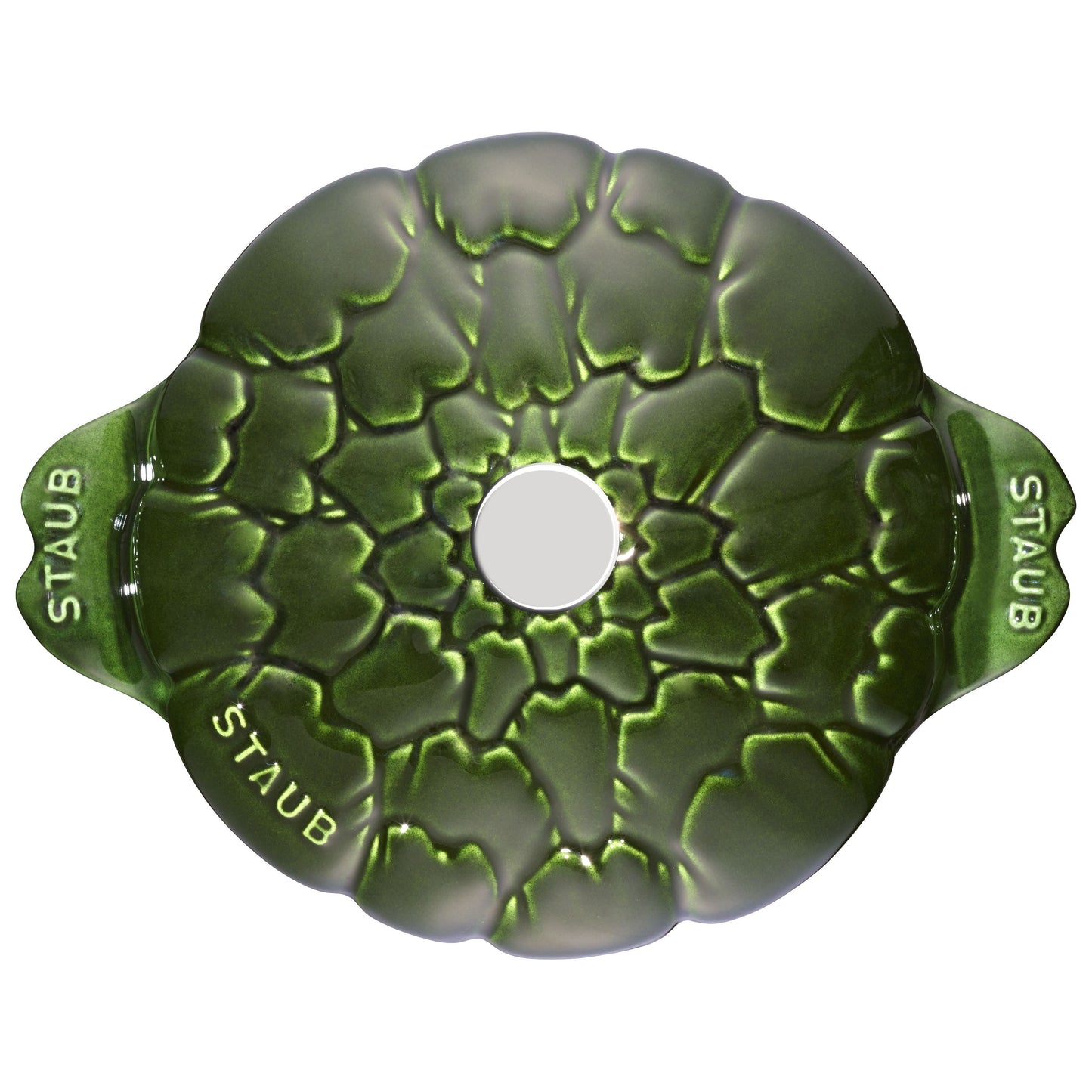 STAUB La Cocotte 3 L Cast Iron Artichoke Cocotte, Basil-Green