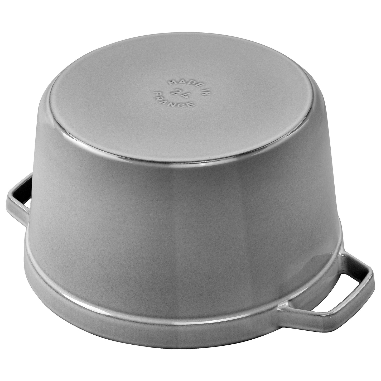 STAUB La Cocotte 4.75 L Cast Iron Round Tall Cocotte, Graphite-Grey