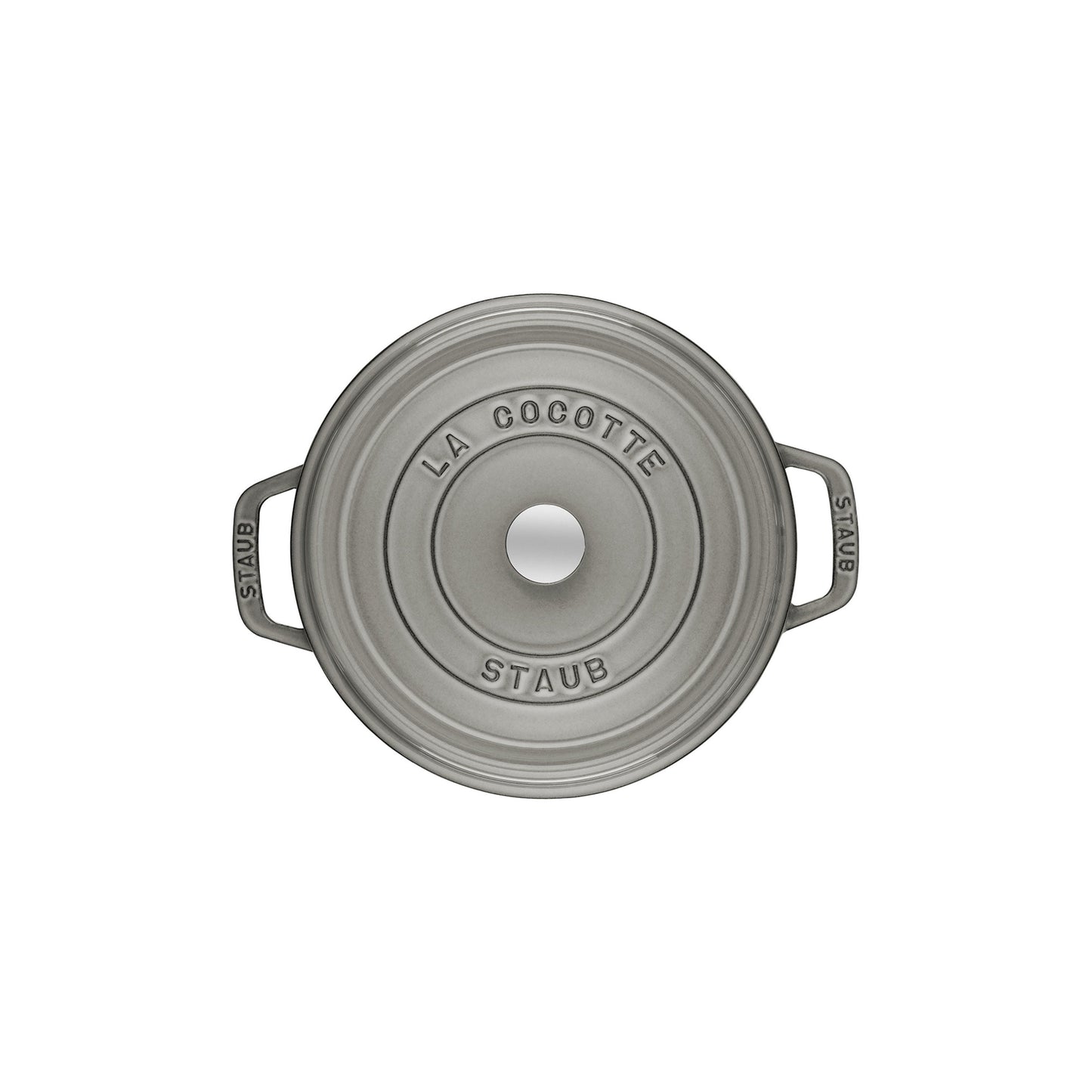 STAUB La Cocotte 6.75 L Cast Iron Round Cocotte, Graphite-Grey