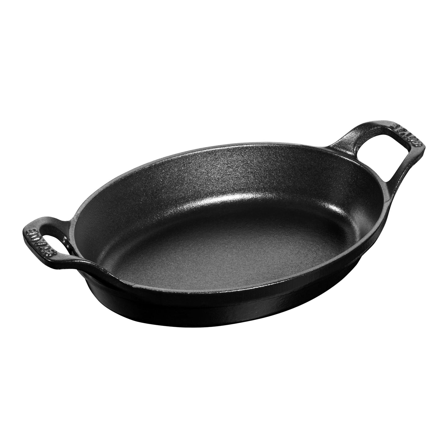 STAUB Specialities 1.6 L Cast Iron Oval Oven Dish, Black