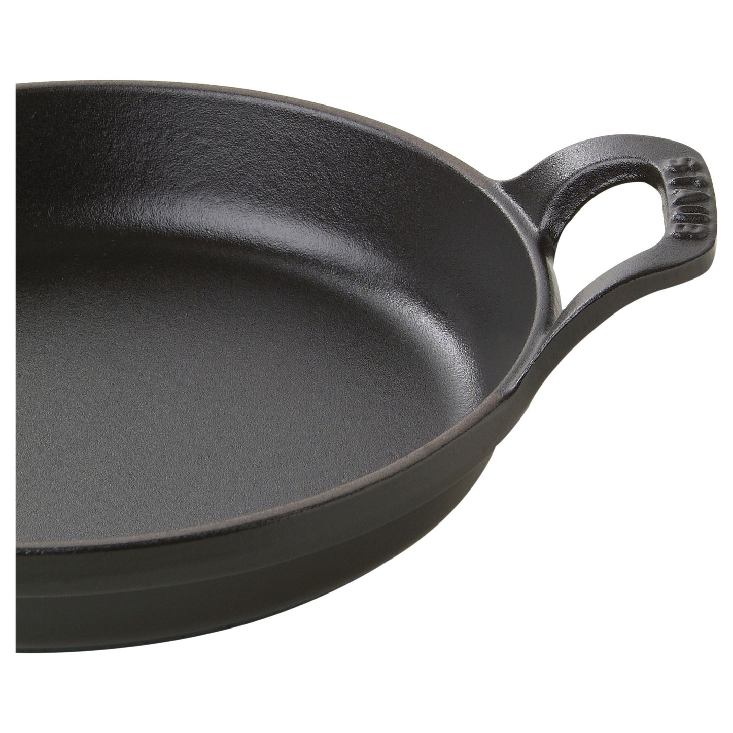 STAUB Specialities 750 ml Cast Iron Round Oven Dish, Black