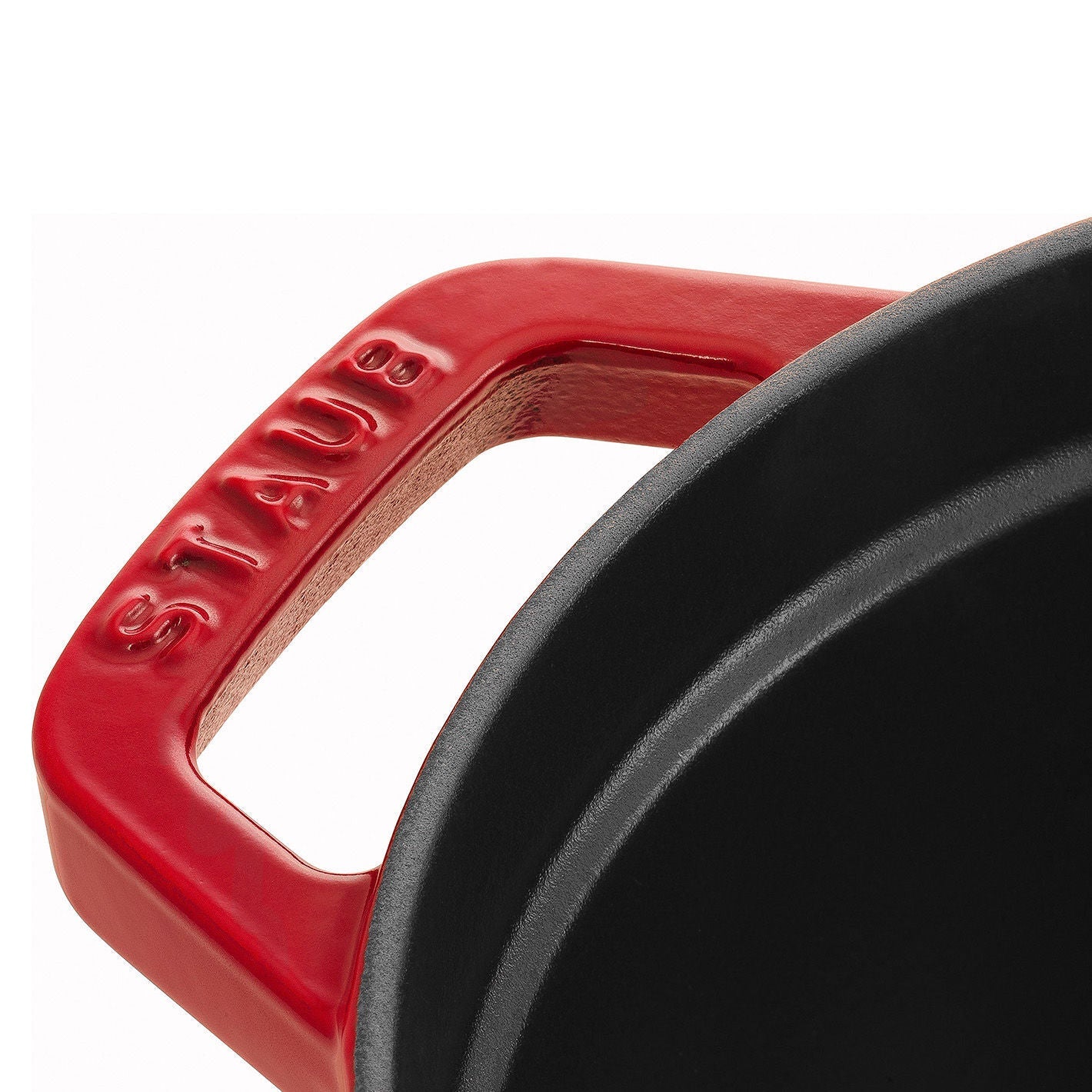 STAUB La Cocotte 6.75 L Cast Iron Oval Cocotte, Cherry
