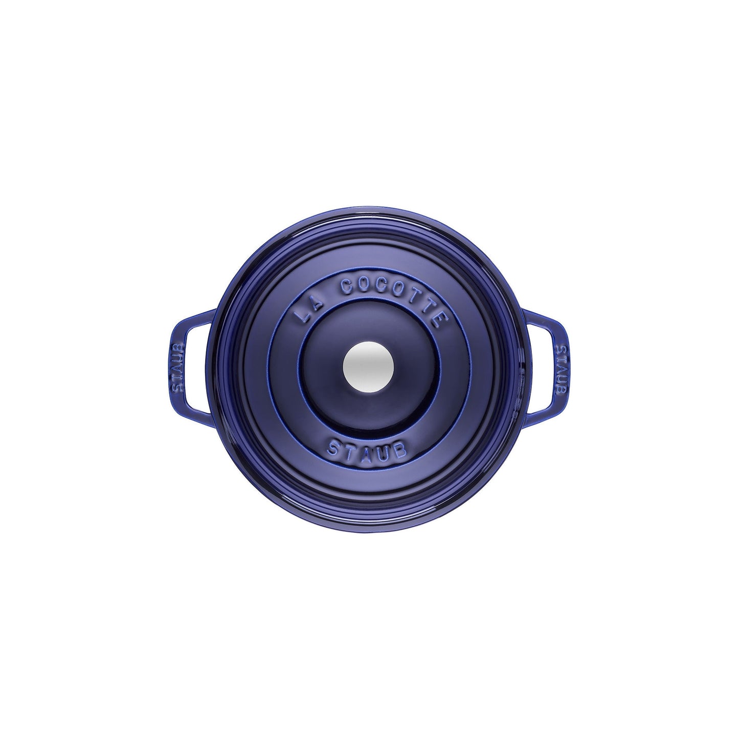 STAUB La Cocotte 6.75 L Cast Iron Round Cocotte, Dark-Blue