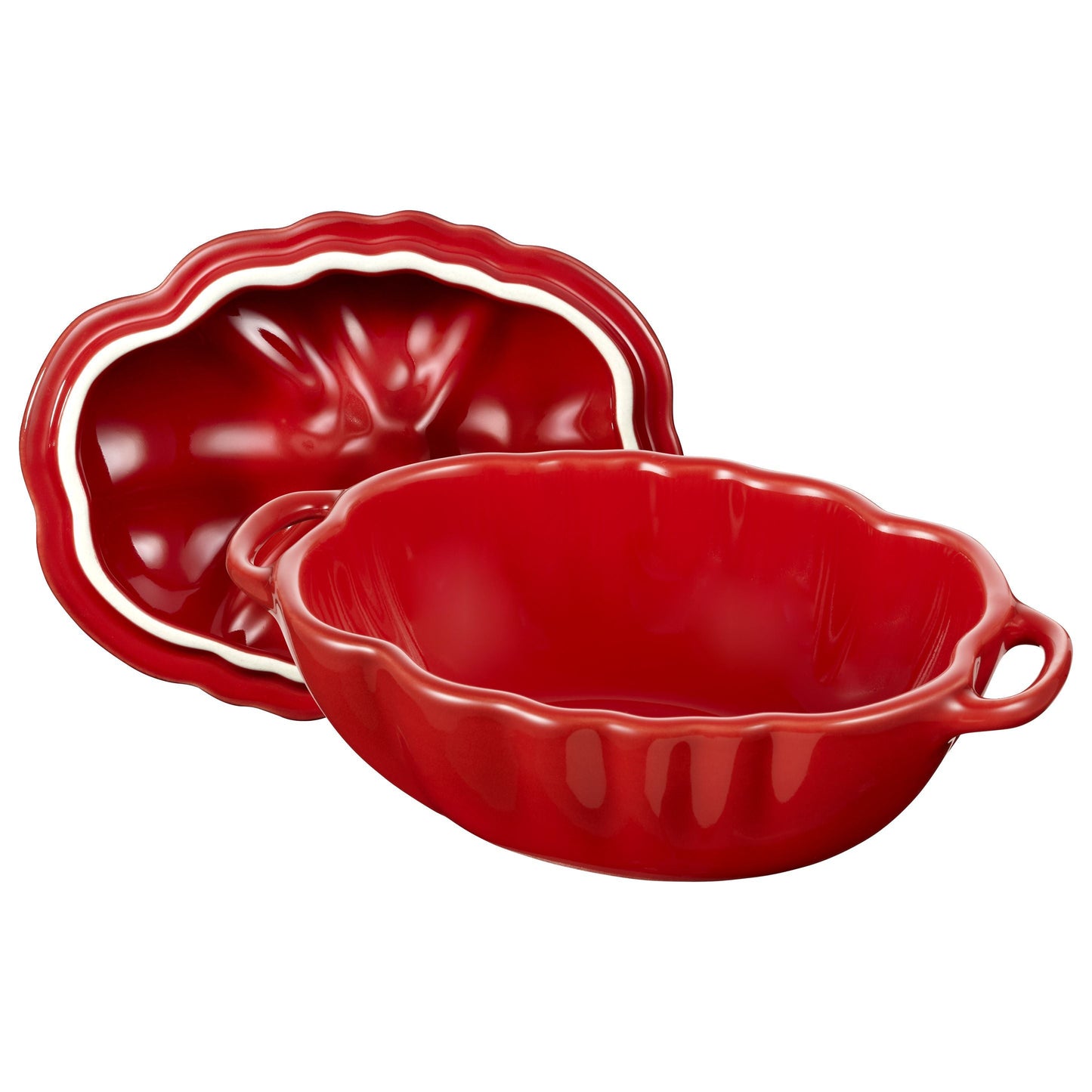 STAUB Ceramique 500 mL Ceramic Tomato Cocotte, Cherry