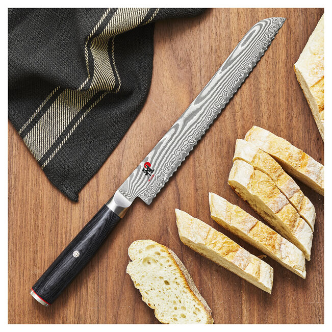 Miyabi Kaizen II 5000FCD Bread Knife 9.5" – FC61, Damascus Steel