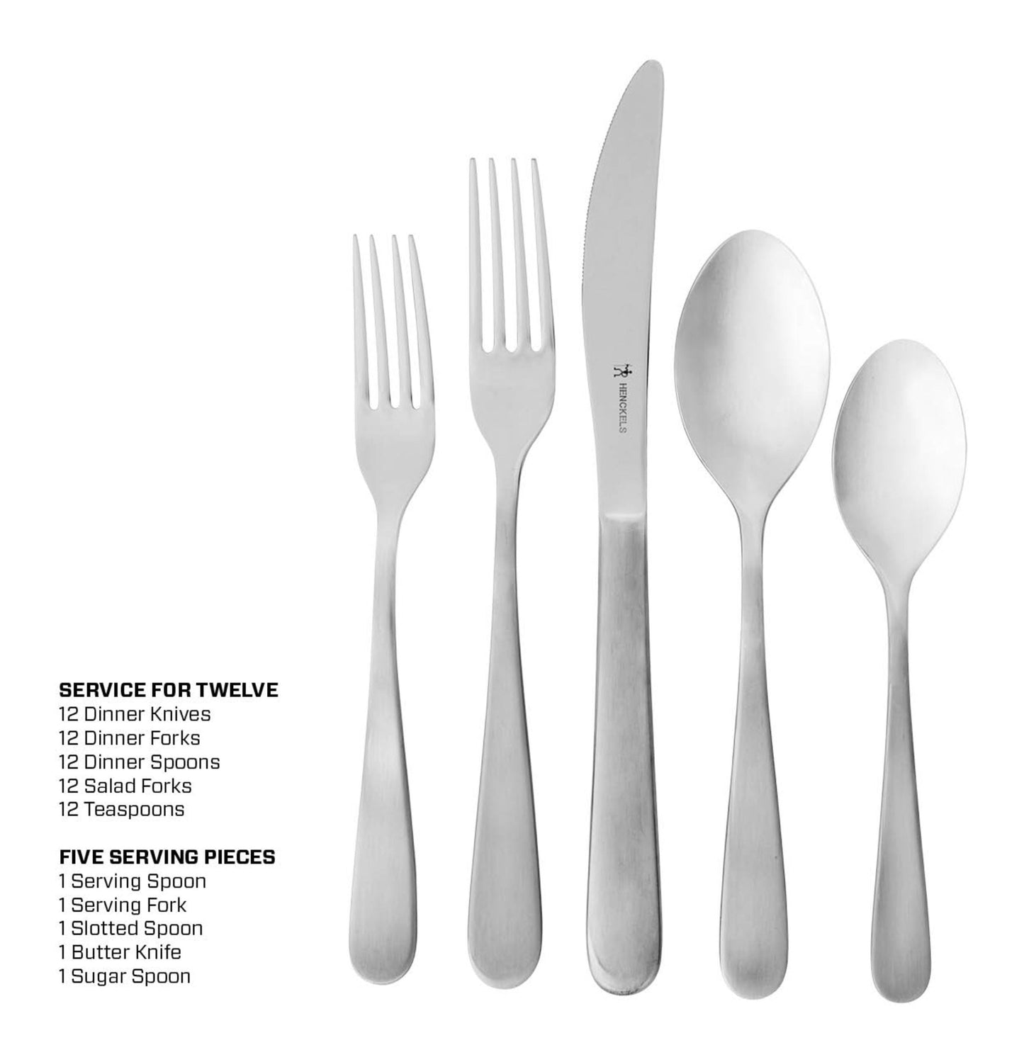 HENCKELS Lucena Flatware Set 65 Piece