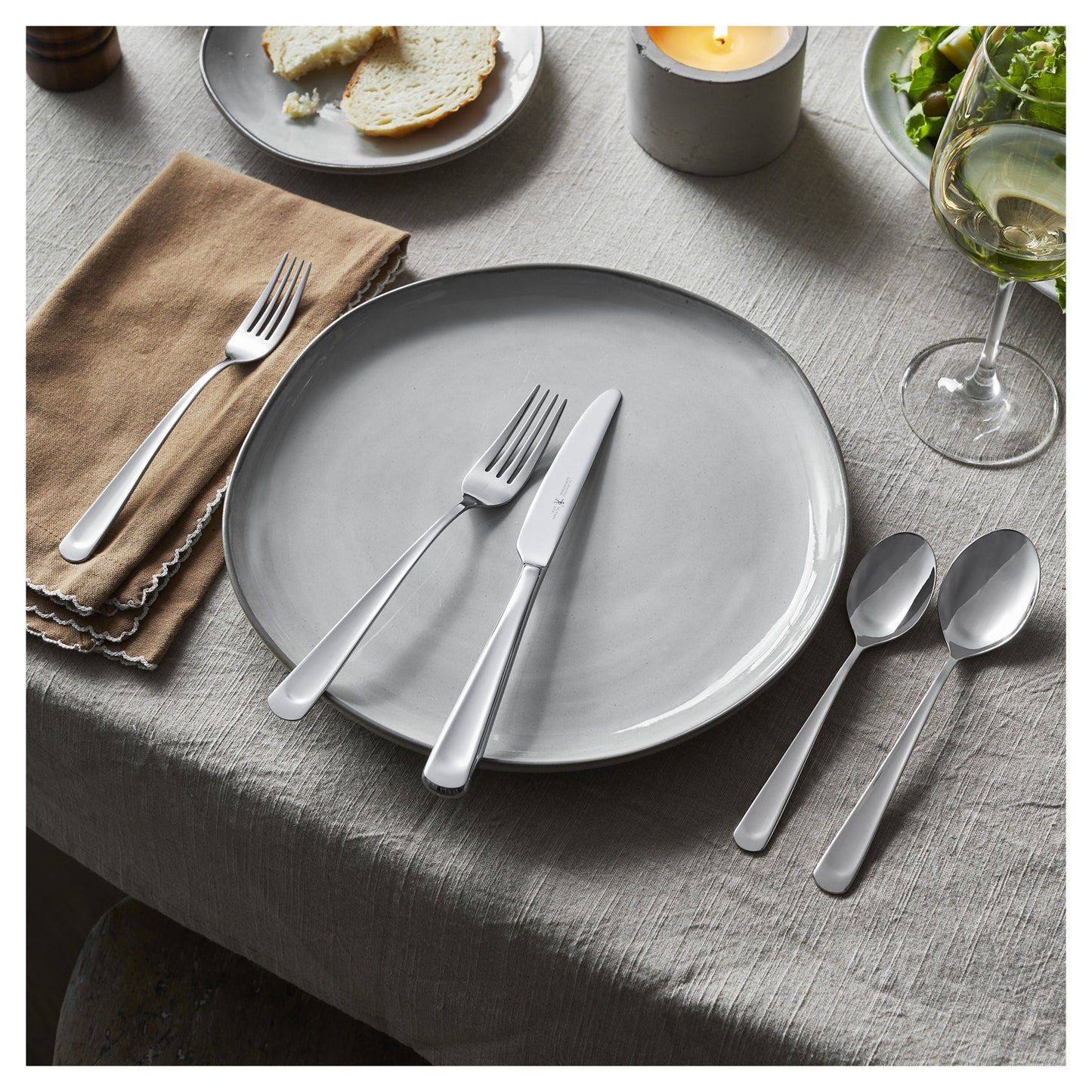 HENCKELS Silvano 53 Piece Flatware Set Polished