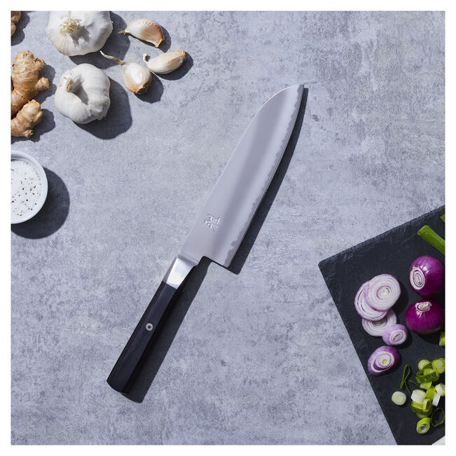 Miyabi 4000 FC Santoku Knife 7" – Black Handle