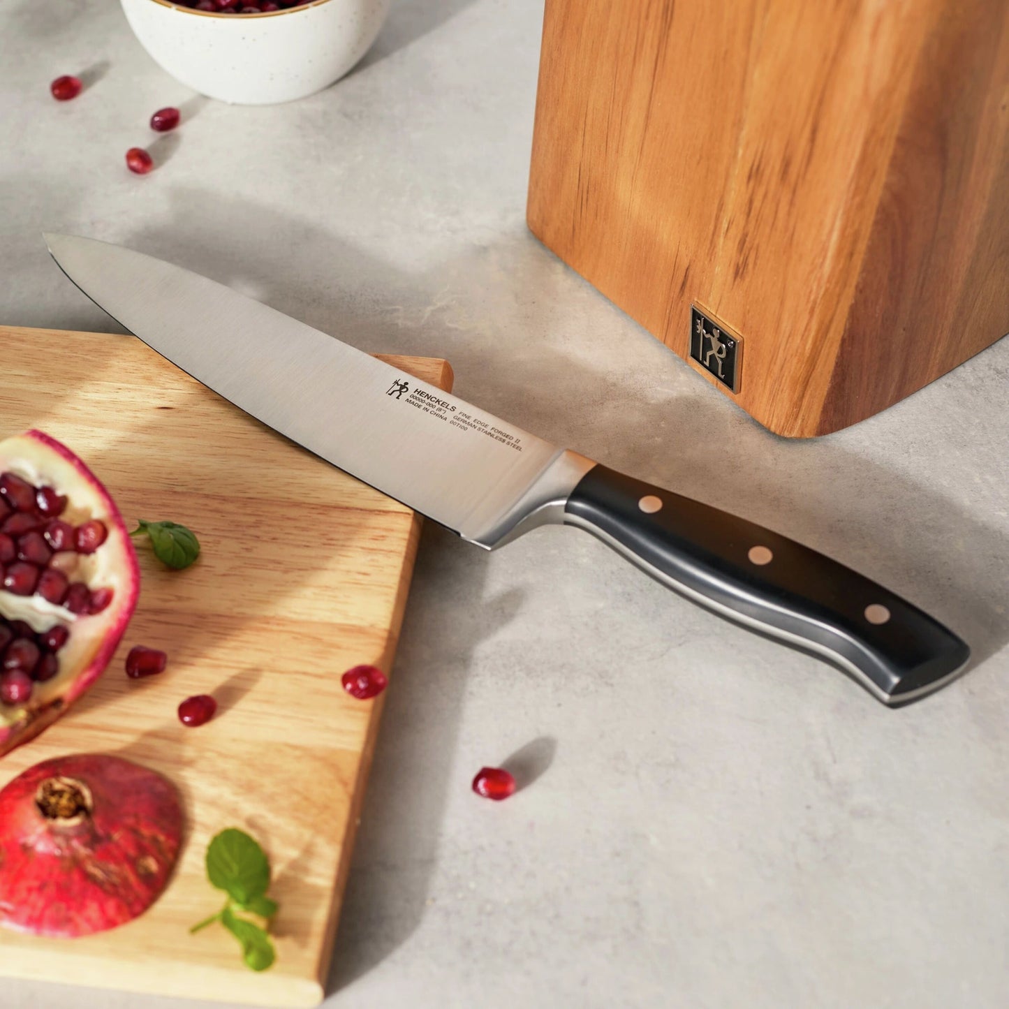 HENCKELS Fine Edge Forged II 10 Piece, Knife Block Set, Black