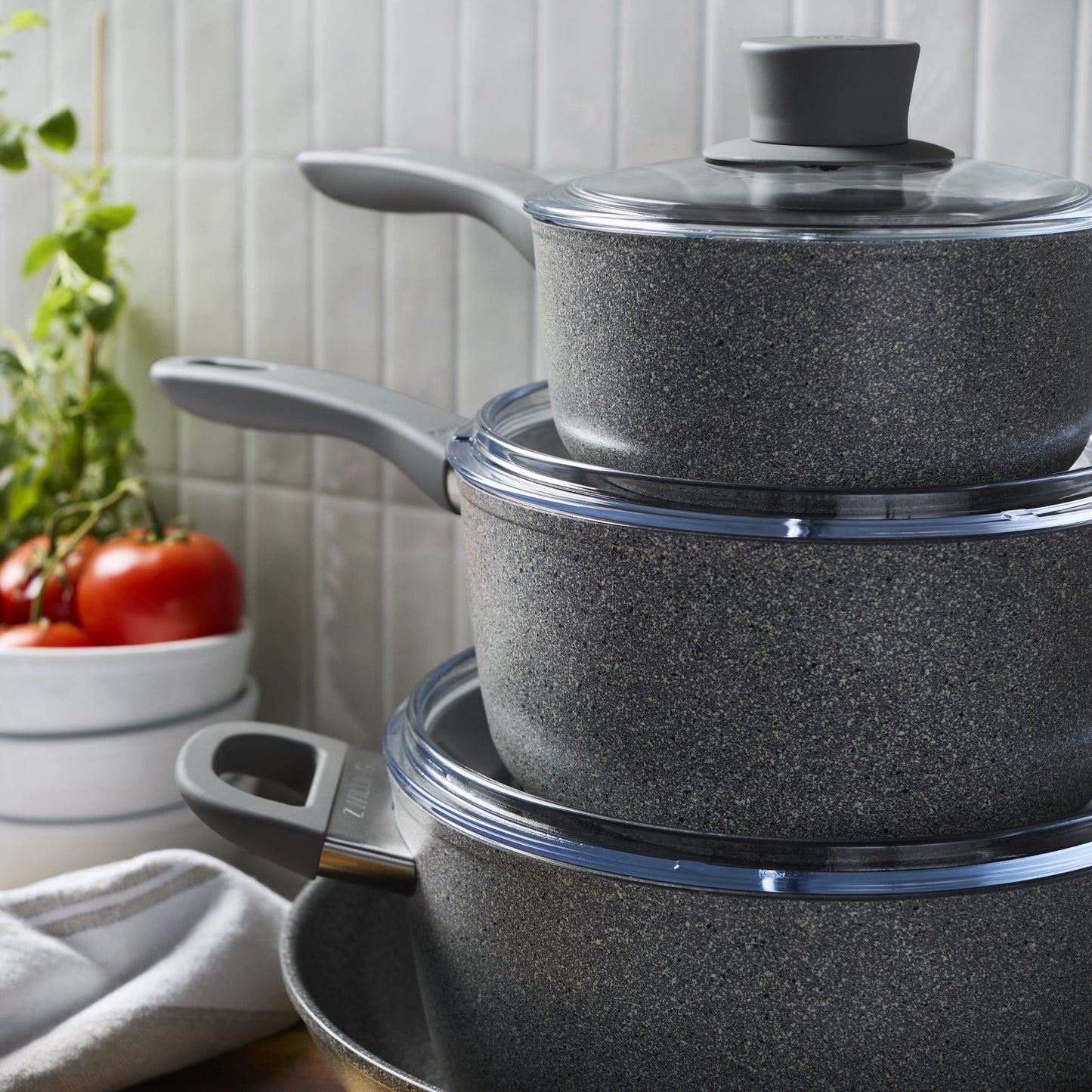 ZWILLING Parma Plus Ceramic 10 Piece Aluminum Cookware Set