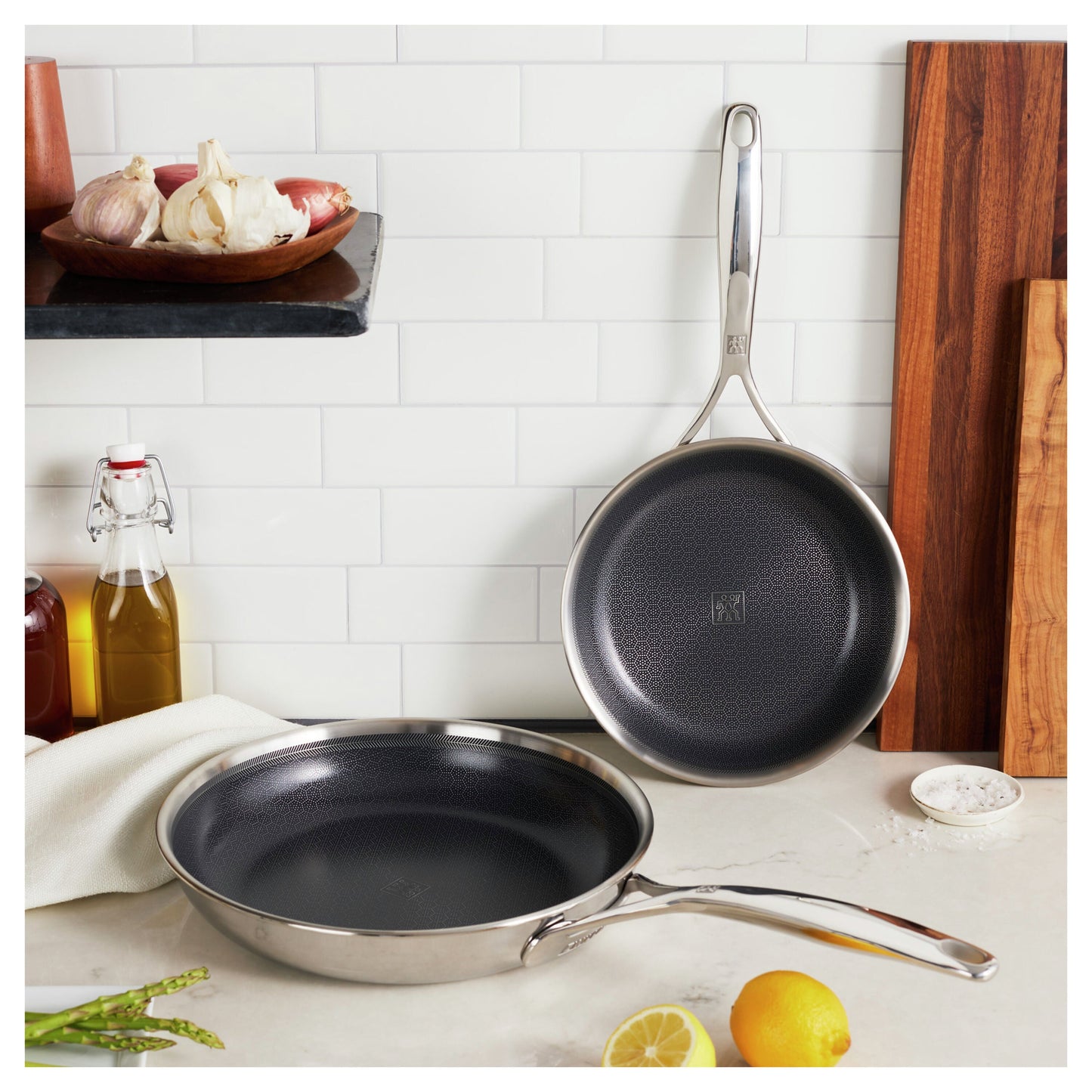 ZWILLING Peak 2 Piece 18/10 Stainless Steel Fry Pan Set