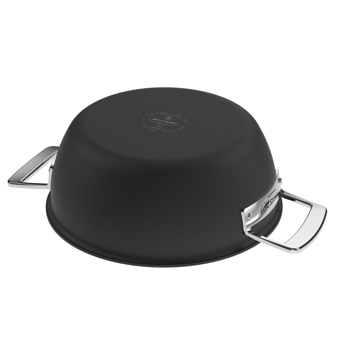 DEMEYERE Black 5 3.25 L 18/10 Stainless Steel Round Saucier And Sauteuse, Silver-Black