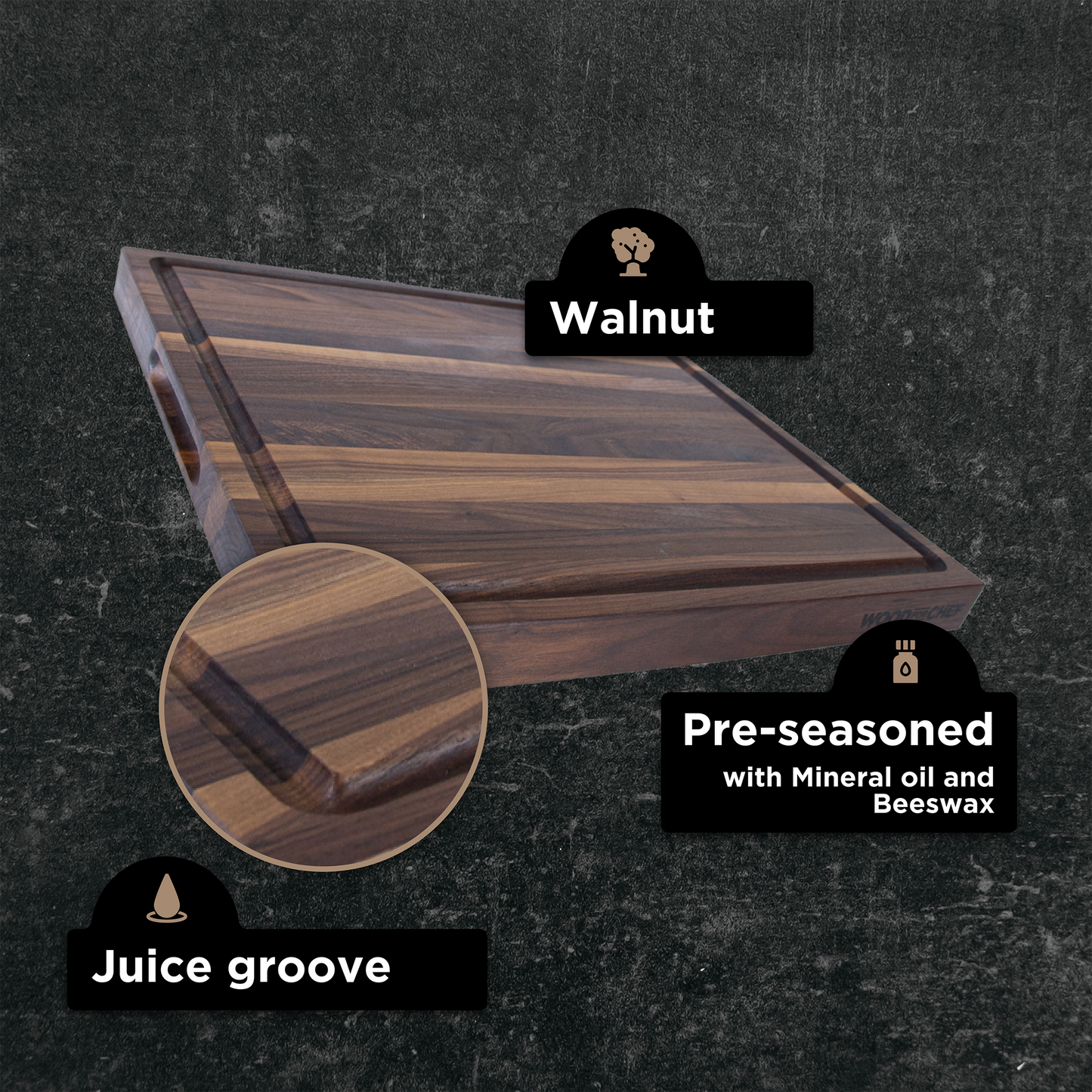 Classic Extra-Large Wood Reversible Cutting Board