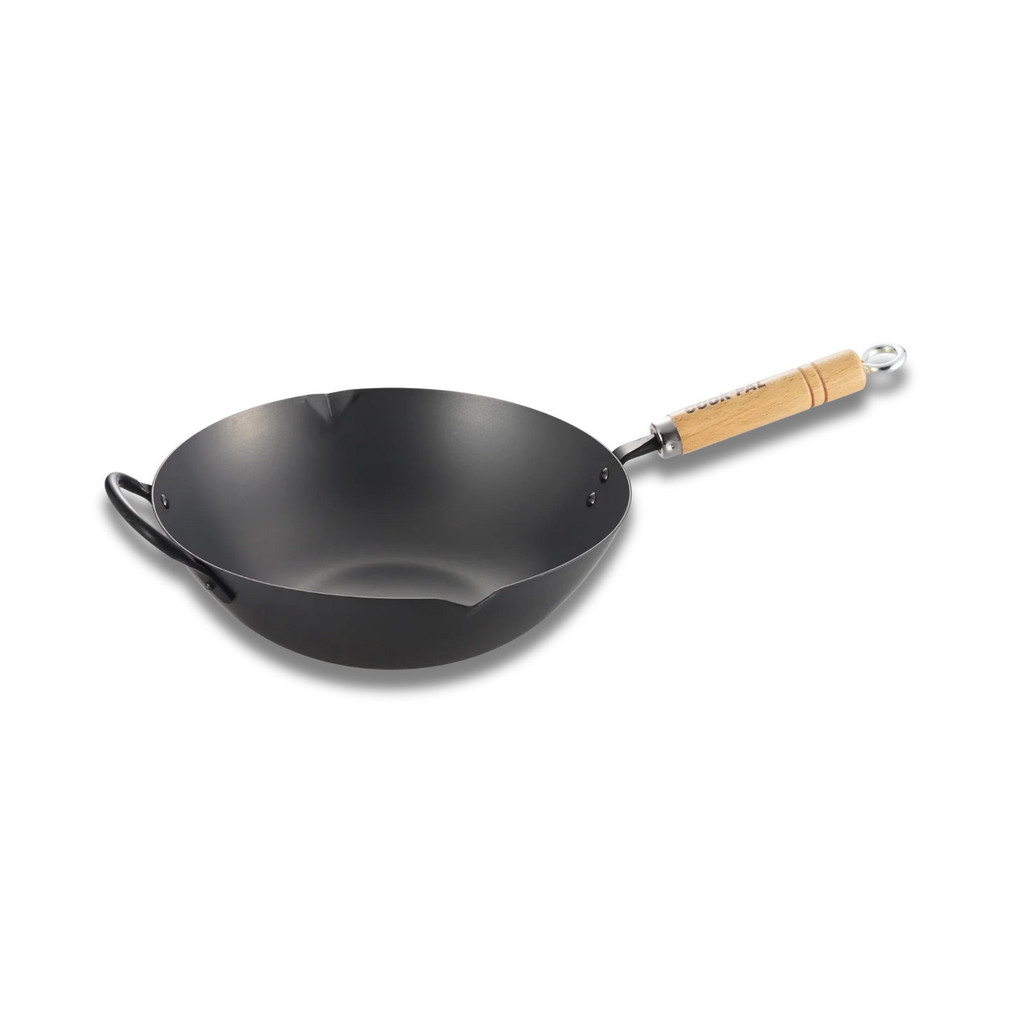 Yoshikawa Cook-Pal REN 30cm Nitrided Carbon Steel Wok