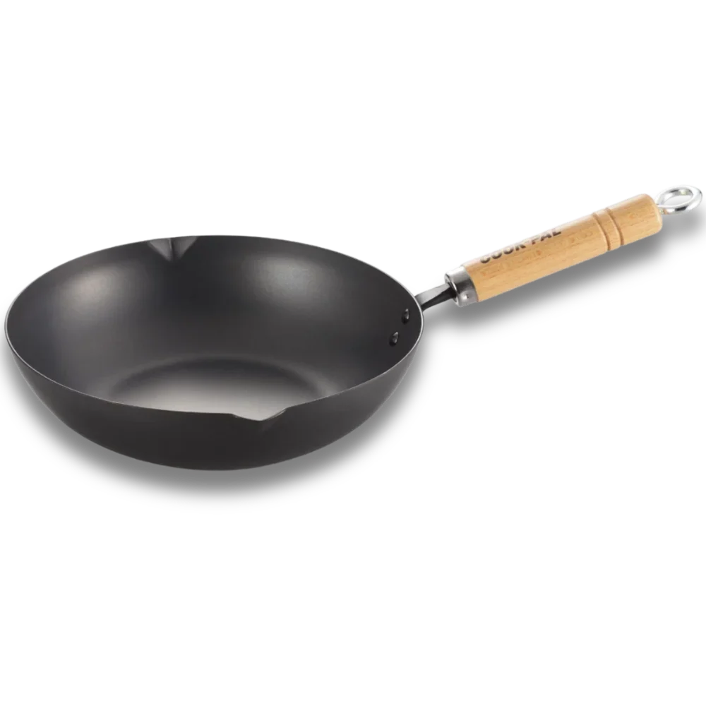 Yoshikawa Cook-Pal REN 28cm Nitrided Carbon Steel Deep Fry Pan