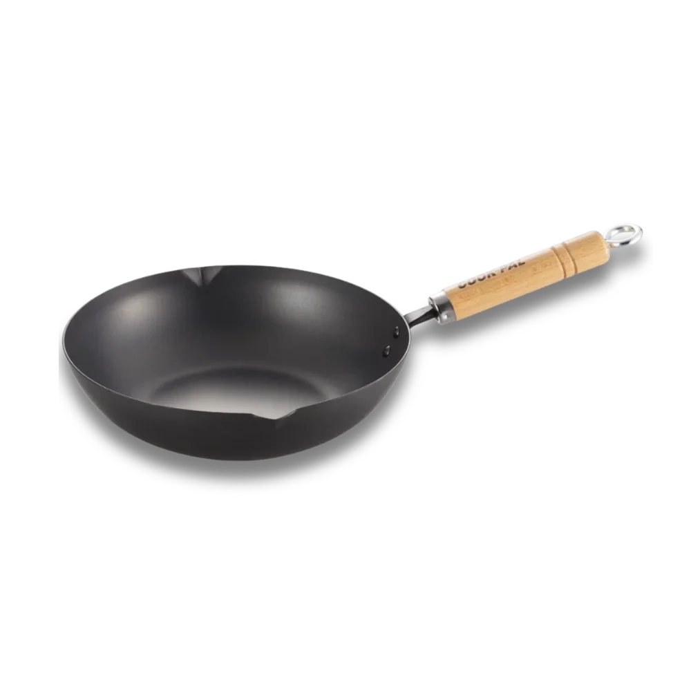 Yoshikawa Cook-Pal REN 24cm Nitrided Carbon Steel Deep Fry Pan