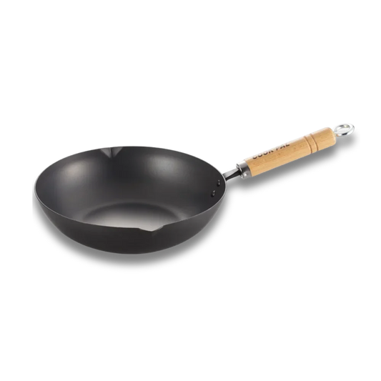 Yoshikawa Cook-Pal REN 24cm Nitrided Carbon Steel Deep Fry Pan