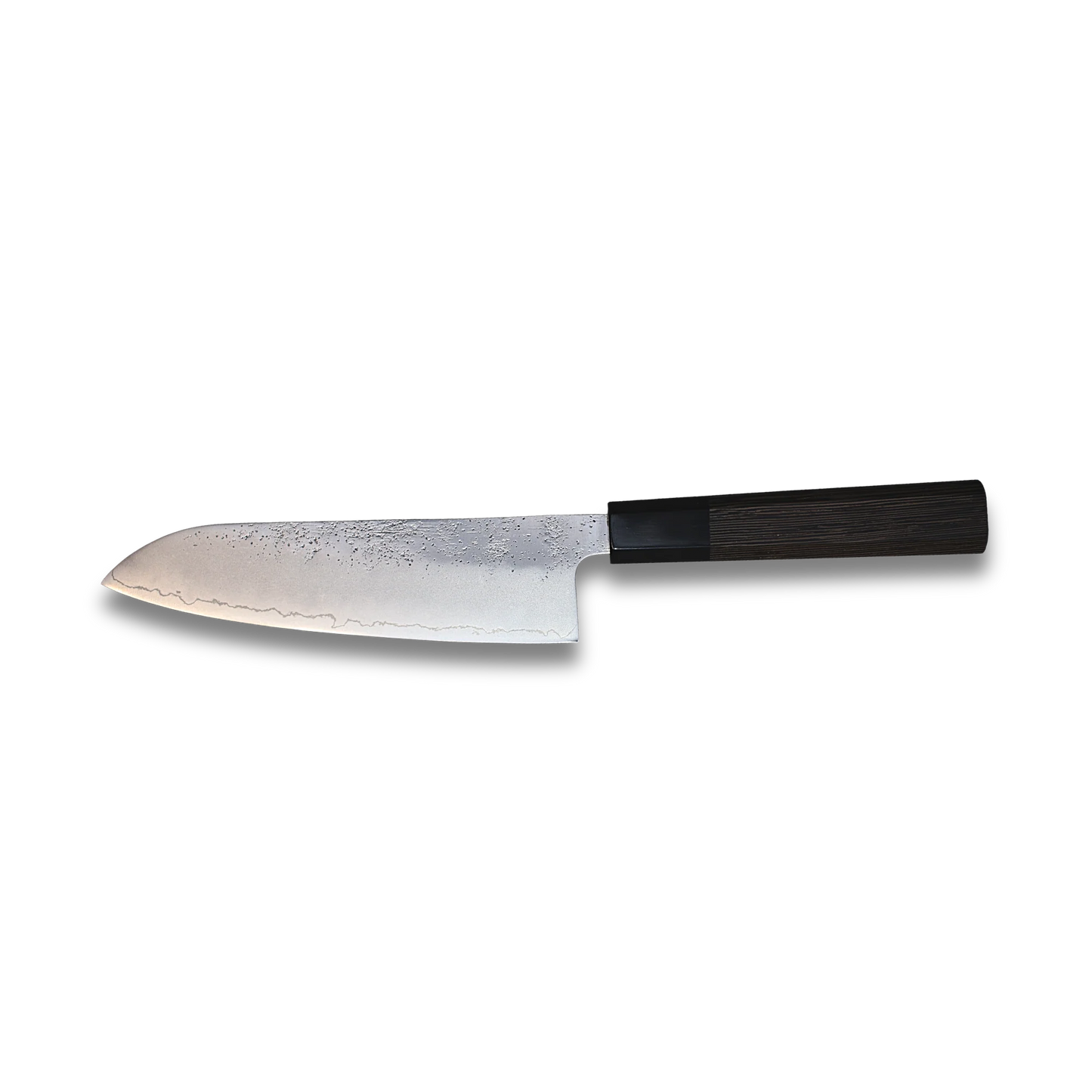 Ginrei Silver 3-Layer Nashiji Santoku knife 170mm Wenge Handle