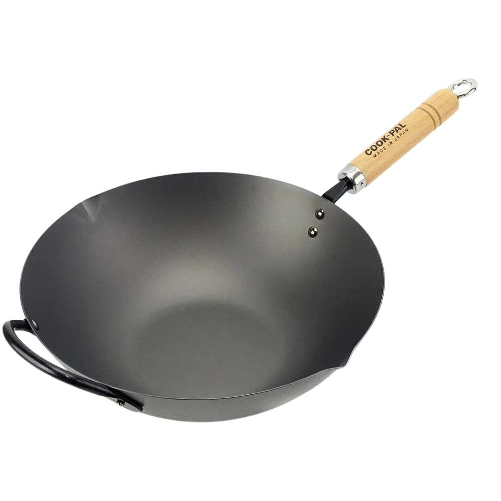 Yoshikawa Cook-Pal REN 30cm Nitrided Carbon Steel Wok