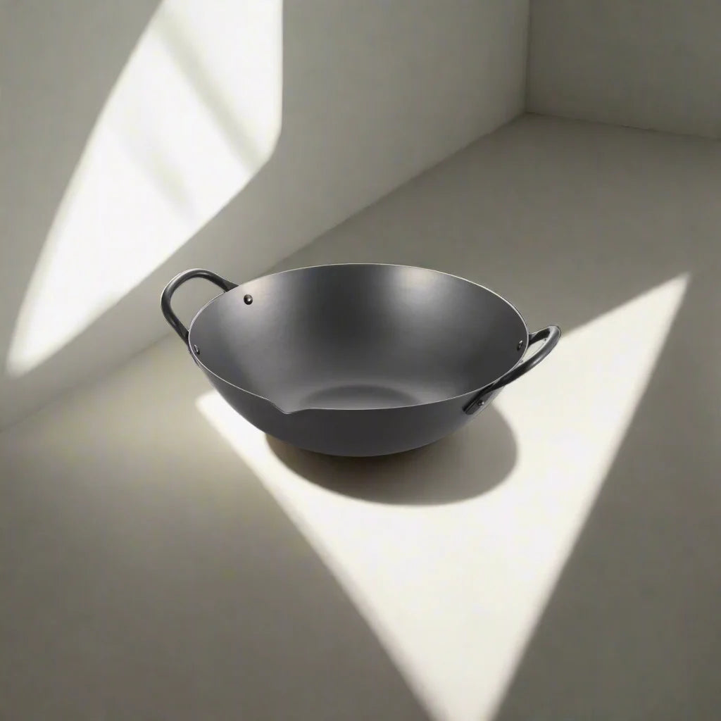 Yoshikawa Cook-Pal REN 36cm Nitrided Carbon Steel Guangdong Wok